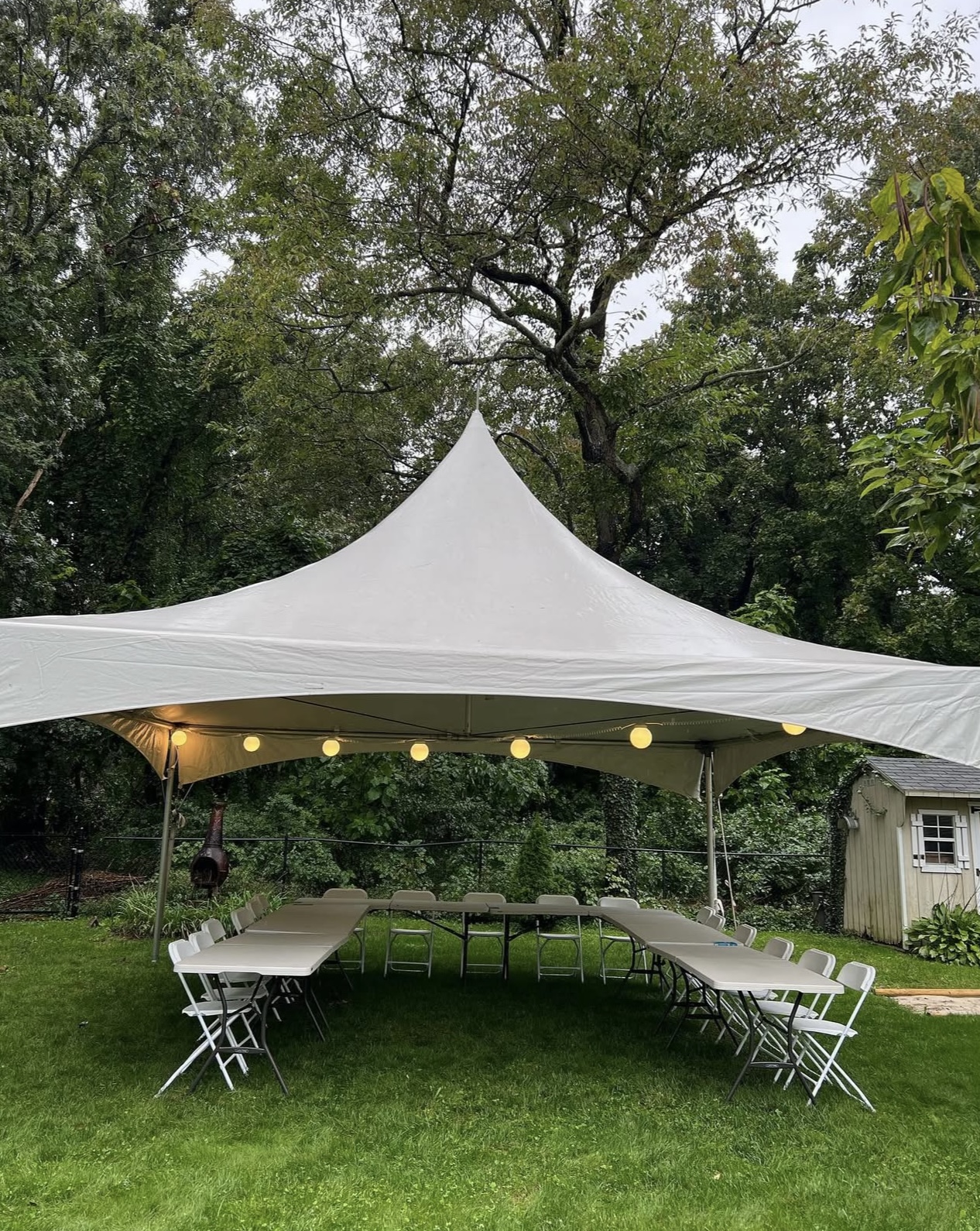 15 x 15 high peak tent