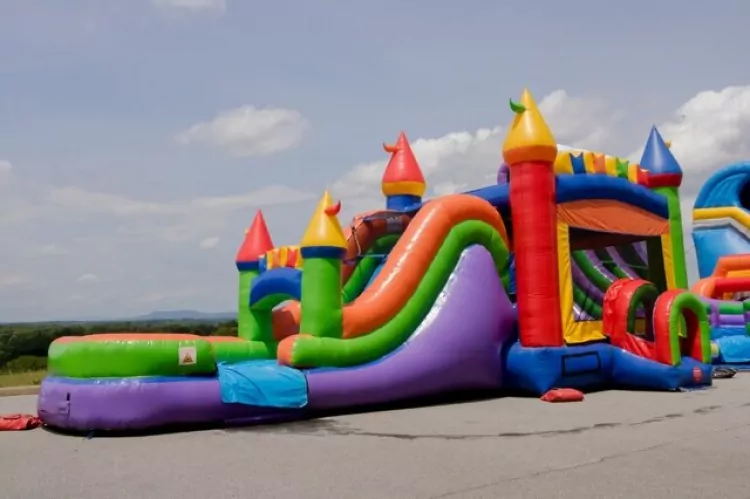 37ft 5 in 1 Combo Bounce and Slide (wet/dry) Inflatable