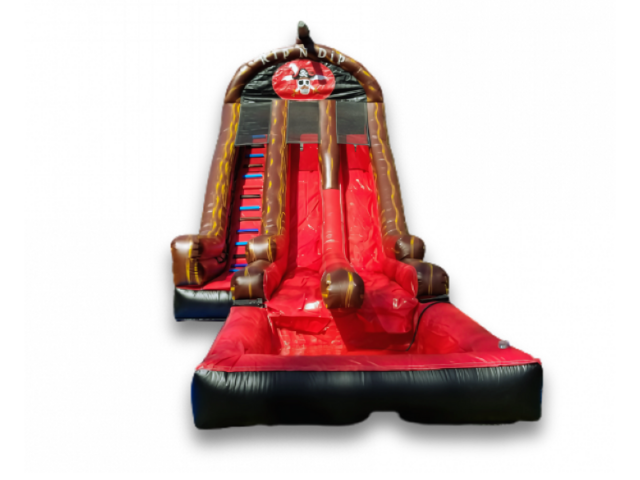 38' Pirate Rip and Dip Dual Waterslide Rental