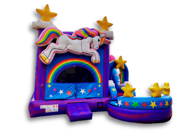 24 ft Rainbow Unicorn 5-in-1 Combo