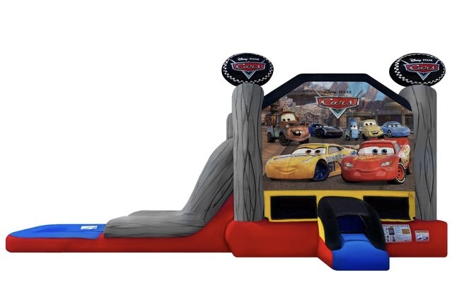 28ft Cars Jump and Slide Dry Combo