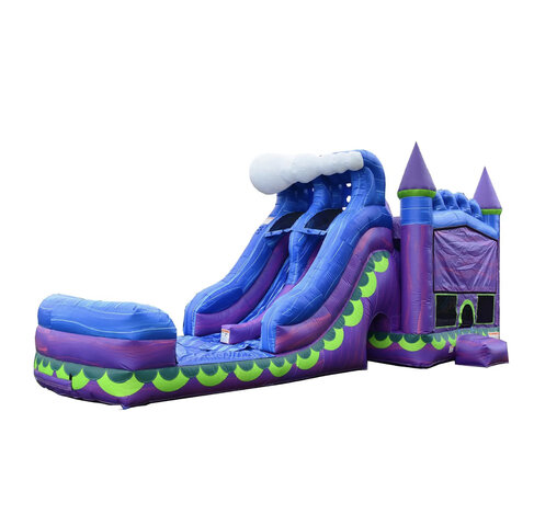 35ft Mermaid Dual Lane 6-in-1 Waterslide Combo