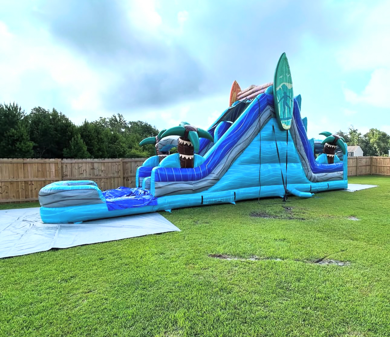 42ft Tropical Dual Lane Slide Bounce house Combo - Image 3